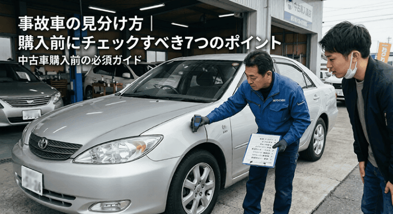 事故車の見分け方｜購入前にチェックすべき7つのポイント